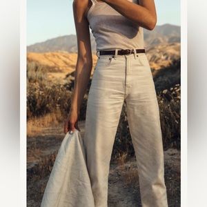 IMOGENE + WILLIE Catherine Natural Selvage Rinse Super High Rise Jeans, Size 26